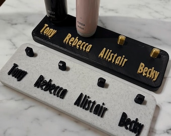 Personalised 4-Slot Oral-B Toothbrush Holder: Family Bathroom Organiser