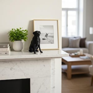 Escultura de Labrador: Regalo para amantes de los perros, recuerdo conmemorativo de mascotas, adorno para tarta imagen 5