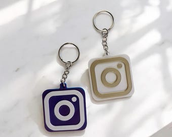 Personalized Instagram NFC Tag Keyring: Social Media Networking Tool