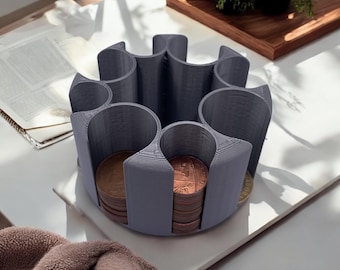 GBP Coin Holder: Compact Storage, Change Orgaiser - Eco-Friendly PLA