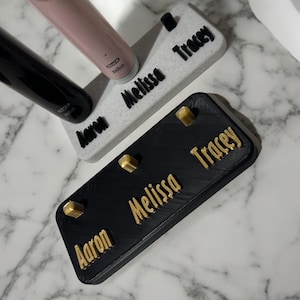 Triple Toothbrush Holder Personalised | 3 person Oral-b Electric Toothbrush Stand Personalised | Electric Toothbrush Stand | New Home Gift