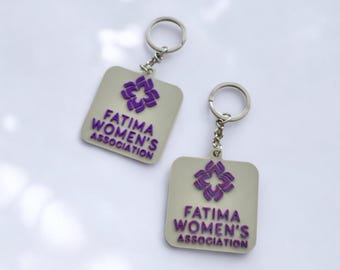 Personalized Business NFC Tag Keyring – Custom Logo, Social Media