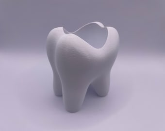 Toothbrush Holder | Tooth Shaped Pot, Bathroom Accessory