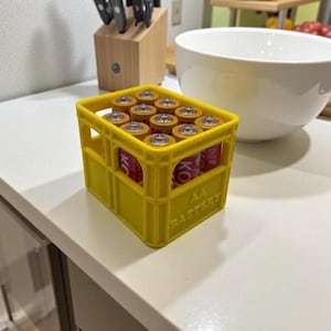 Porte-piles AA - Caisse de rangement compacte x2, 12 personnes