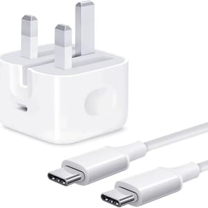 iPhone 15, 15 Plus, 15 Pro,15 Pro Max iPhone Plug and 1M Cable, 20W C-C Fast Charger Plug image 1
