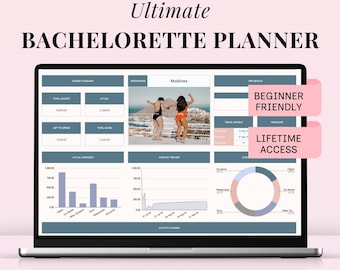 Bachelorette Party Planner Spreadsheet Bachelorette Trip Planning Template Hens Party Planner Maid of Honor Budget Tracker Google Sheets