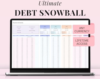 Debt Snowball Payoff Tracker Spreadsheet Avalanche Calculator Credit Card Loan Template House Mortgage Debt Free Planner Google Sheets