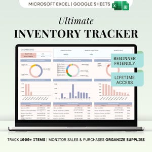 Ultimate Inventory Tracker 2026 Reseller Management Google Sheets Small Business Inventory Spreadsheet Bookkeeping Template Sales Order