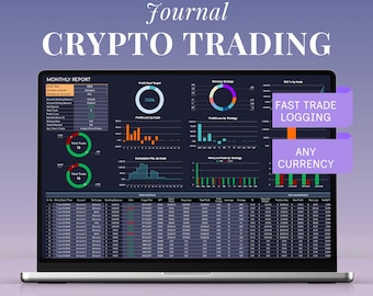 Crypto Trading Journal Template Dark Mode Google Sheets Excel P&L Win Rate Day Trading Strategy Risk Tracker Pip Investment Portfolio Stock