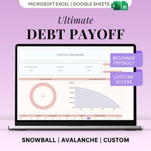 Debt Payoff Tracker Spreadsheet Snowball Avalanche Calculator Credit Card Loan Bill Template House Mortgage Free Budget Planner Google Sheet