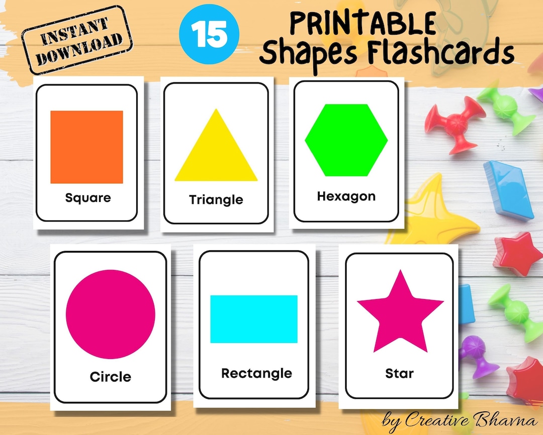 Educational Printables Montessori Printables Shapes - Etsy