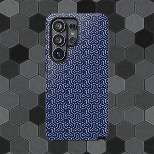 Geometric Pattern Phone Case for Samsung S20-S26 | Tough Dual-Layer Protective Cover