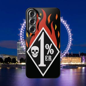 1%ER Biker Patch Phone Case For Samsung Galaxy S20-S25 | Snap-On Protective Cover