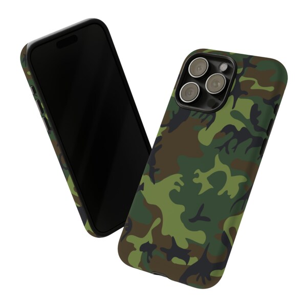 Étui camouflage WOYC pour Apple iPhone, Google Pixel, Samsung Galaxy, coque de protection robuste double couche, cadeau technique