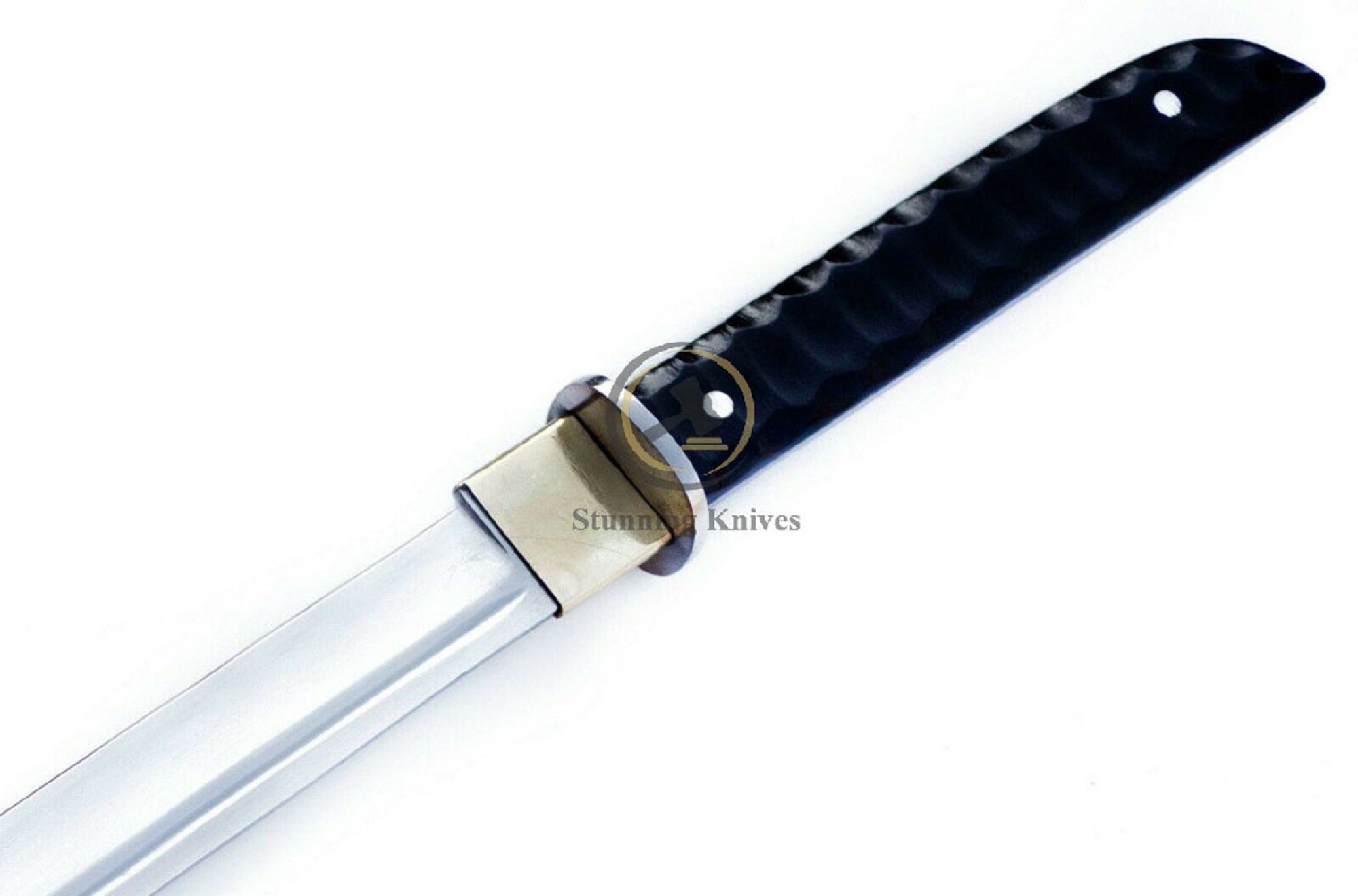 30 Anodized Ninja Fantasy Sword 2 Throwing Knives Nylon Sheath Shoulder  Strap