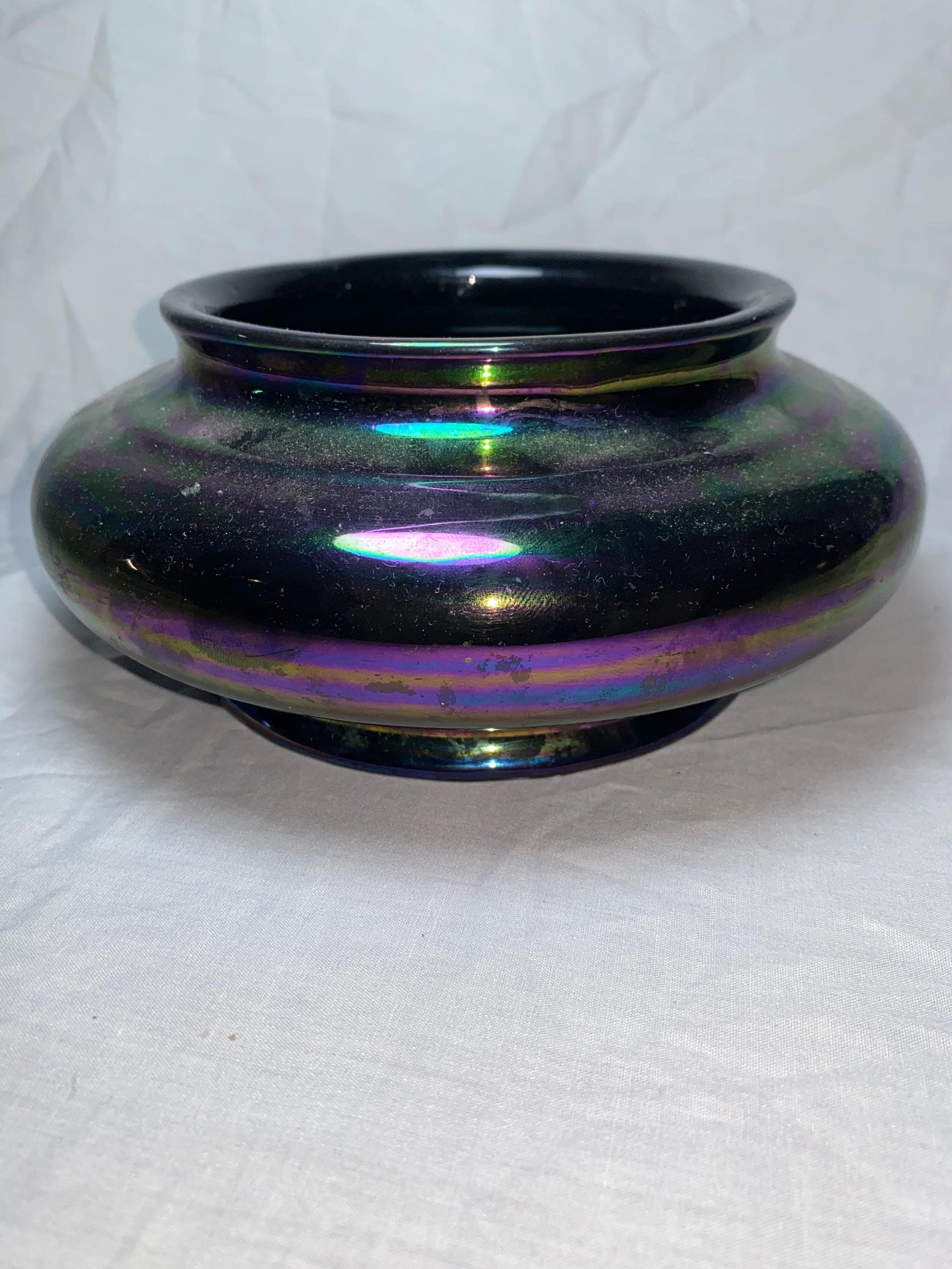 Art Deco Glass Vase - Etsy