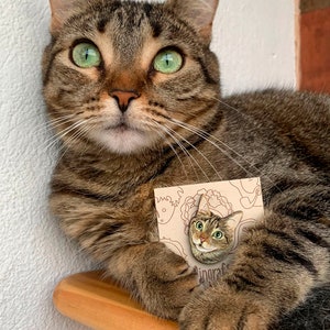 Spilla con ritratto di animale domestico dipinta a mano, spilla con gatto, spilla in legno dipinta a mano con cane, gatto, cavallo, coniglio, geco, regalo commemorativo per gli amanti degli animali.