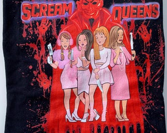 Daria Fashion Club Scream Queens mashup skräckkomedi tecknad TV-serie 90-tals retro Unisex Deluxe T-shirt