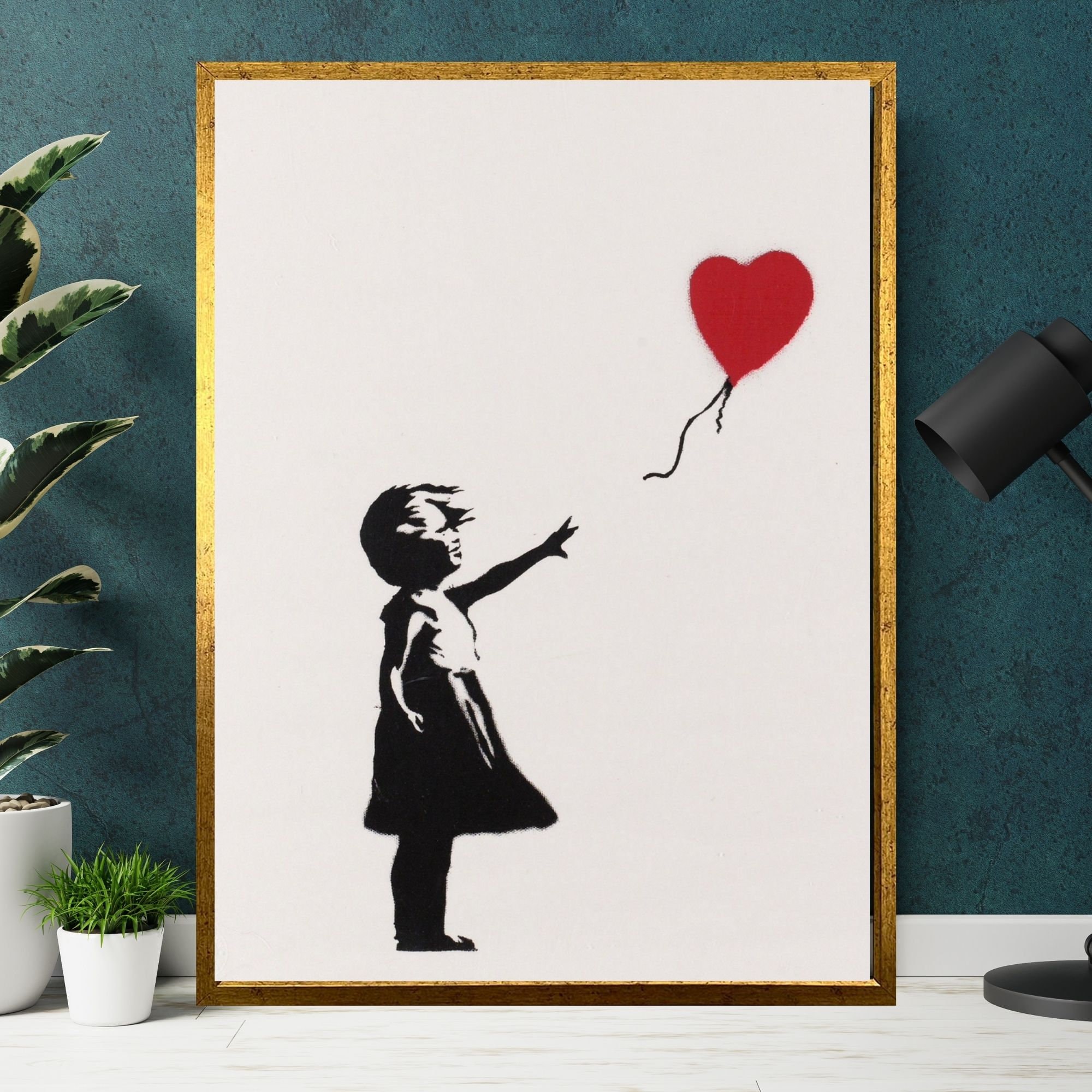 DEATH NYC 限定プリント Banksy「風船と少女」× USドル・ハート 【公式