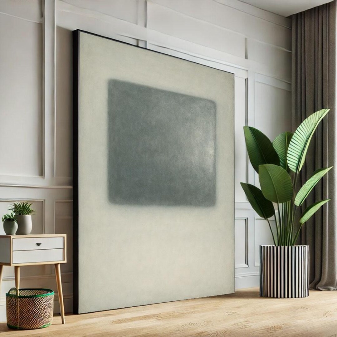 Mark Rothko Gray Square Mark Rothko Style Grey Canvas: Color Field Painting - Etsy