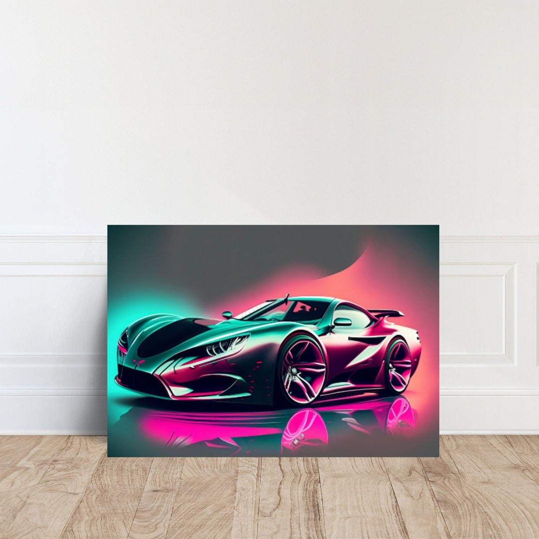 Sport Cars Canvas Wall Art Poster Print, Supercar Wall Art, Sport Car