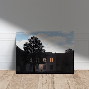 Magritte Prints, The Empire of Light Print, Canvas Wall Art Print, Rene Magritte Wall Decor Art, Rene Magritte Exhibition Canvas