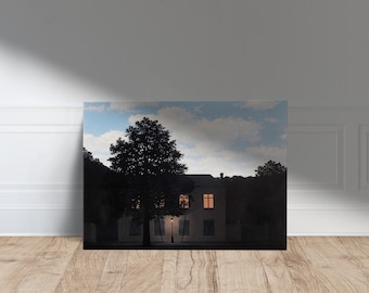 Magritte Prints, The Empire of Light Print, Canvas Wall Art Print, Rene Magritte Wall Decor Art, Rene Magritte Exhibition Canvas