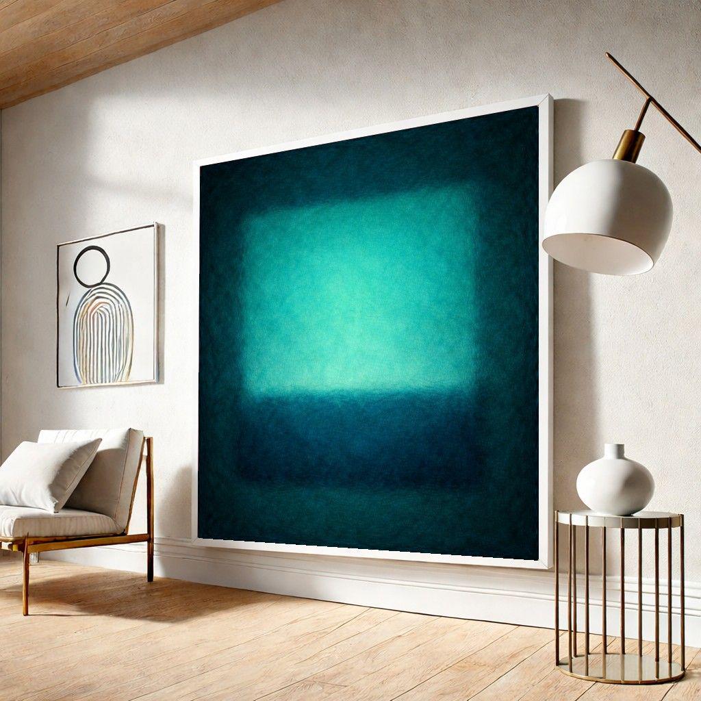 Mark Rothko Deep Teal Canvas Wall Art - Etsy