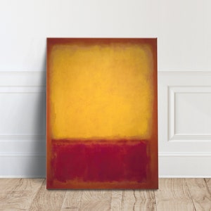 Mark Rothko Exhibition Canvas Wall Art, Mark Rothko Art Canvas WAll Art, Contemporary Print
