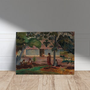 The Large Tree (1891) by Paul Gauguin Canvas Wall Art Home Decor print, Paul Gauguin poster, Canvas Print