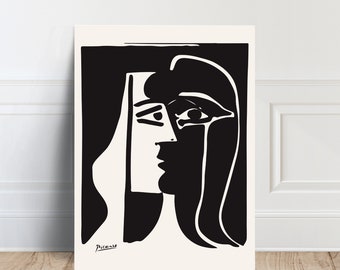 Picasso Kiss Art Museum Exhibition Canvas Wall Art Poster Print - Etsy