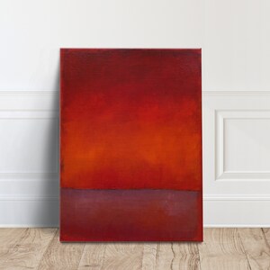 Mark Rothko Exhibition Canvas Wall Art, Mark Rothko Art Canvas WAll Art, Contemporary Print