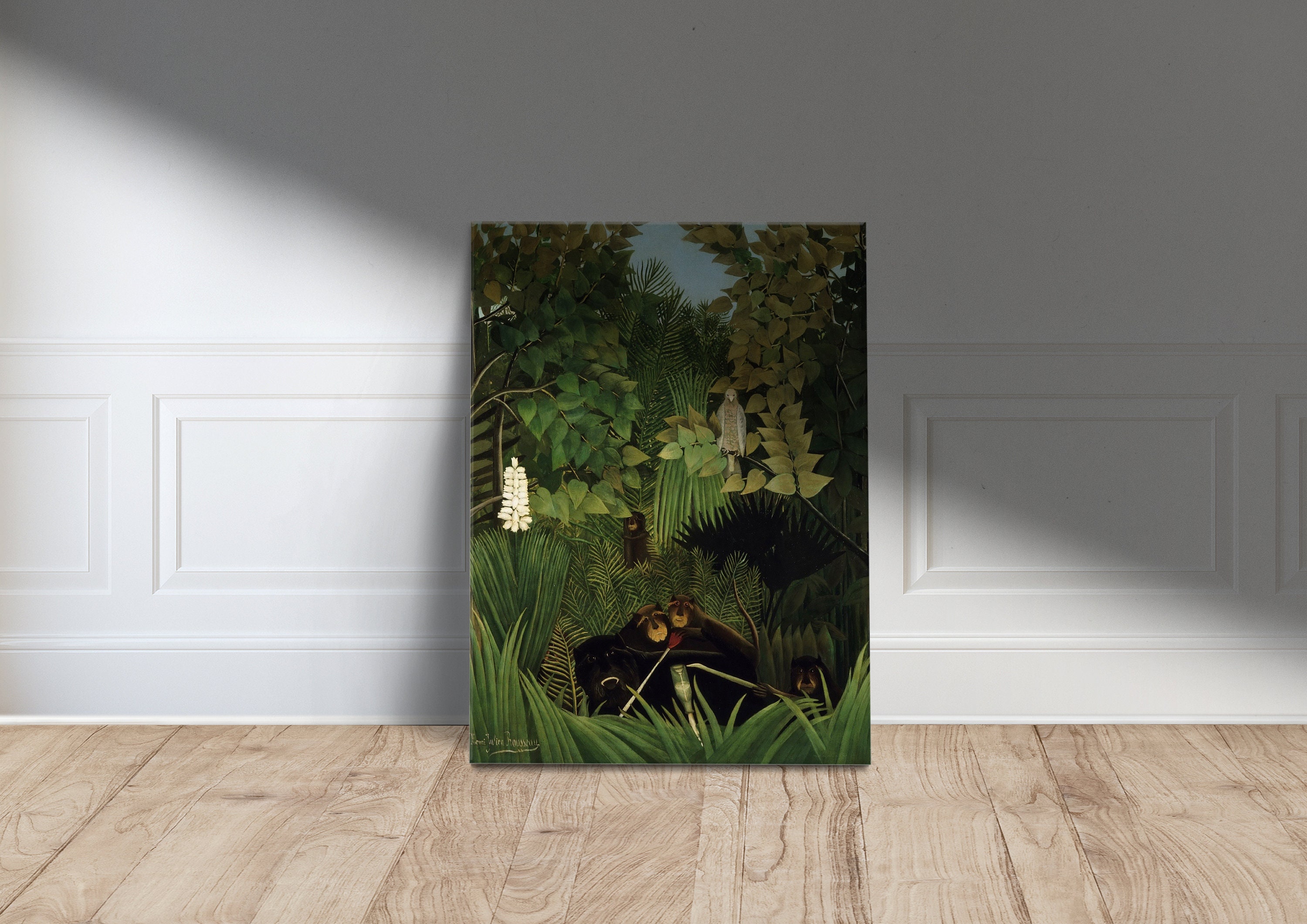 Tapisserie Murale Henri Rousseau - La Jungle équatoriale (Grande, Horizontale, 100% Polyester)