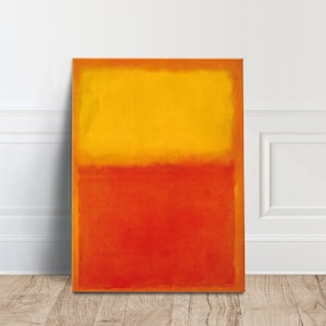 Mark Rothko Exhibition Canvas Wall Art, Mark Rothko Art Canvas WAll Art, Contemporary Print