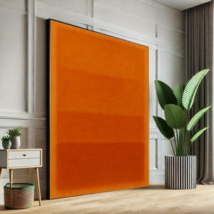 Mark Rothko Orange Abstract Painting Canvas Wall Art Print, Modern Minimalist Home Decor, Large Color Field Poster, Ready to Hang