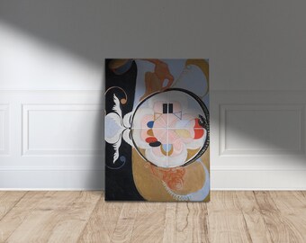 Hilma af Klint Art, abstracte canvasprint, modern wanddecoratie