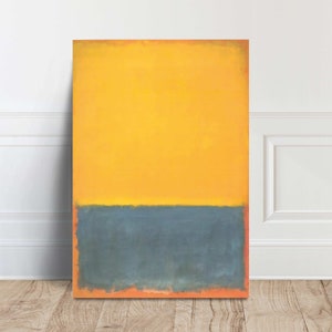 Mark Rothko Canvas Wall Art Print - Abstract Living Room Decor | Modern Rothko Painting Poster for Office - Gift for Art Lovers