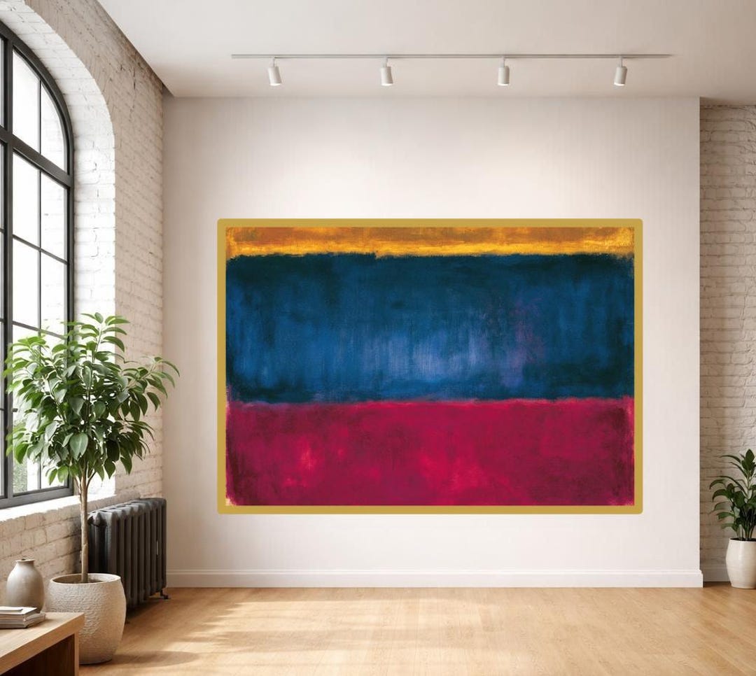 Mark Rothko Blue Art Print, Abstract Color Field Canvas Art, Minimalist ...