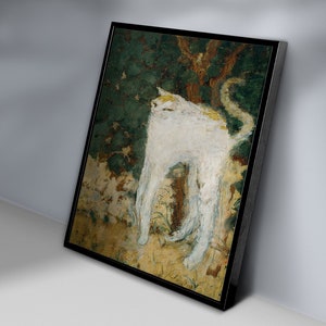 Le chat blanc 1894 by Pierre Bonnard Exhibition Print Canvas Wall Art Print,Pierre Bonnard Poster