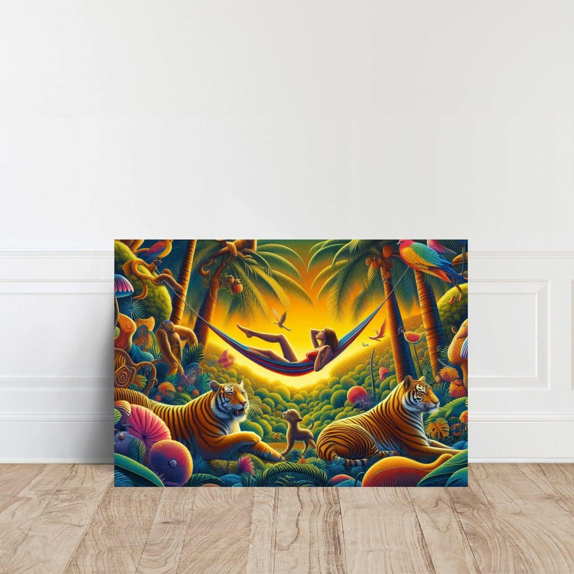 Henri Rousseau,the Equatorial Jungle Canvas Wall Art Etsy