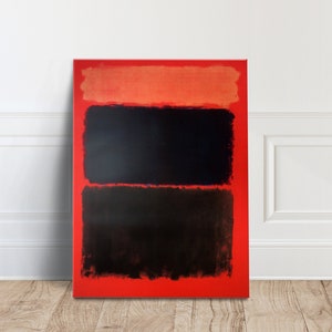 Mark Rothko Exhibition Canvas Wall Art, Mark Rothko Art Canvas WAll Art, Contemporary Print