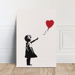 Banksy Girl With Balloon Photograph, London Graffiti Art