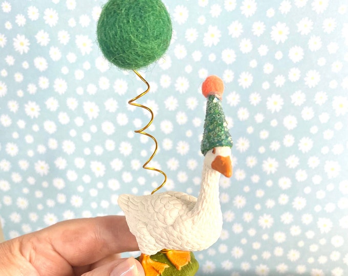 Goose Cake Topper, Goose, Farmyard Cake Topper, Farm Cake, Farmyard