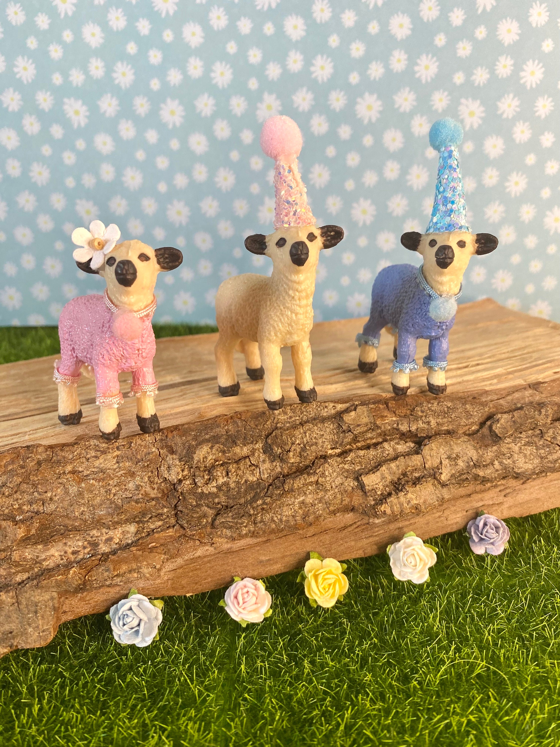 Lamb Cake Topper Farmyard Cake Topper Farm Cake Farmyard Etsy
