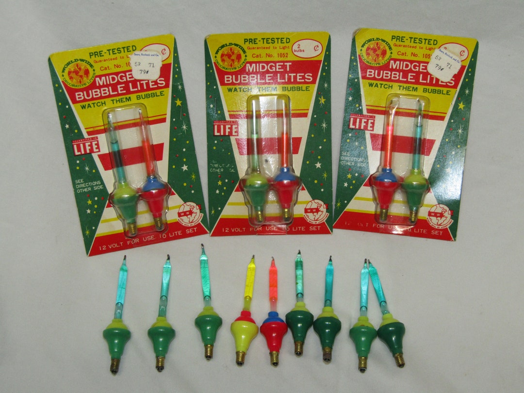 Worldwide Midget Bubble Lights 1960's Life Magazine Tested Etsy