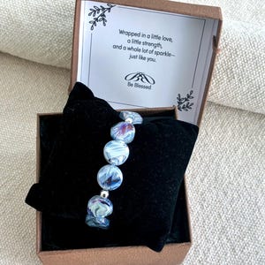Purple Crystal Statement Bracelet Gift Boxed Encouragement Gift