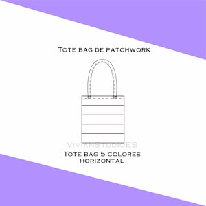 Patchwork Tote Bag or your favorite flag (5 colors horizontally)