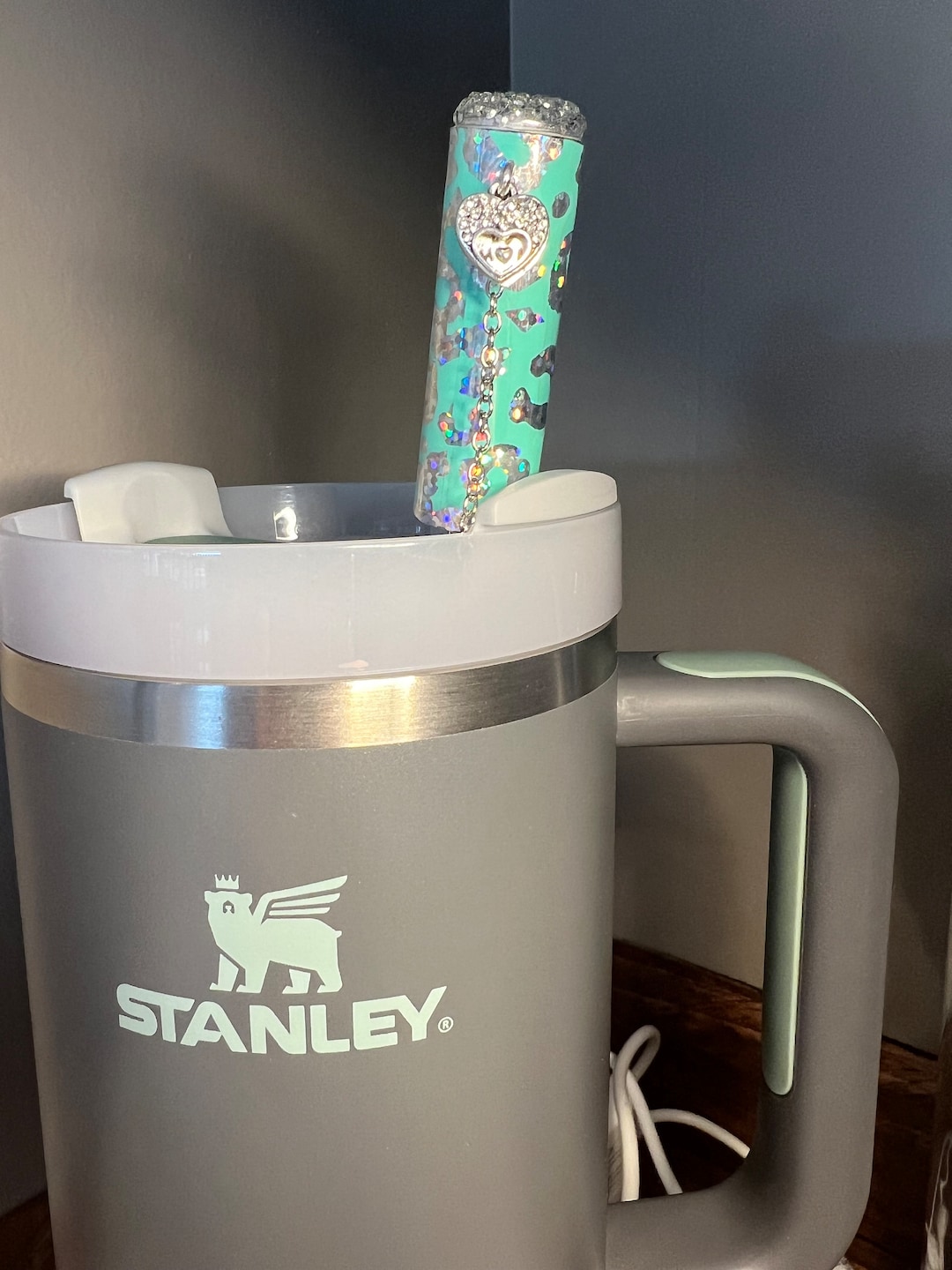stanley cup straw cover lv