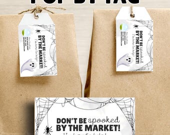 Realtor Halloween Pop By Tag: Client Gift Canva Template (Digital Download)