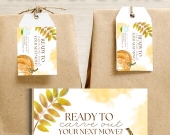 Realtor Fall Pop By Tag: Pumpkin Client Gift, Halloween Appreciation (Digital Download)